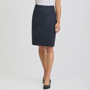 NWT Ronen Chen Pencil Skirt Back Zipper Stretch Black Capsule Wardrobe Sz 2